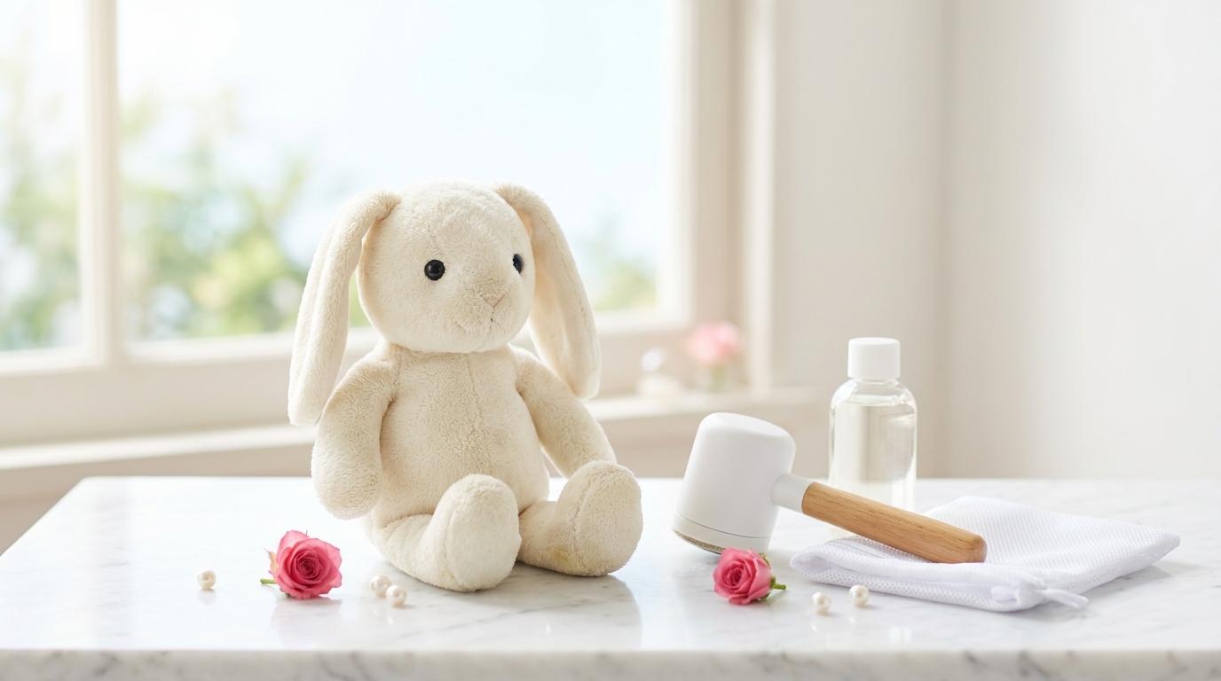 推しぬいの黄ばみ・毛玉の落とし方|自分でできる範囲と、クリーニングに出せるか