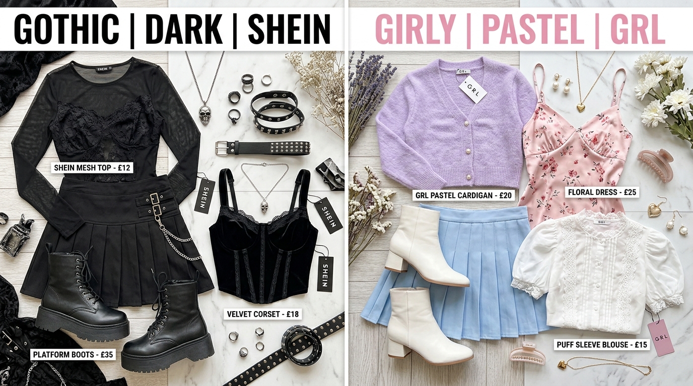 SHEIN vs GRL|プチプラ地雷系・量産型はどっち?品質・サイズ感・送料で検証